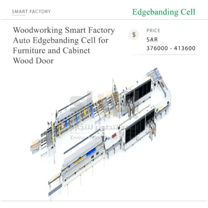 Woodworking Smart Factory Auto Edgebanding Cell for Furniture and Cabinet Wood Door