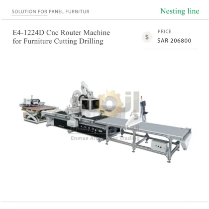 E4-1224D Cnc Router Machine for Furniture Cutting Drilling