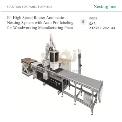 EXCITECH E4 High Speed Router Automatic Nesting System with Auto Pre-labeling for Woodworking Manufacturing Plant