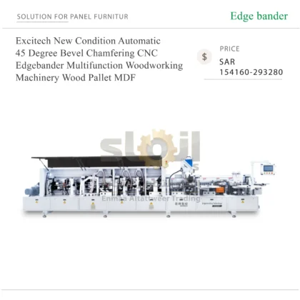 Excitech New Condition Automatic 45 Degree Bevel Chamfering CNC Edgebander Multifunction Woodworking Machinery Wood Pallet MDF