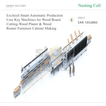 Excitech Smart Automatic Production Line Key Machines for Wood Board Cutting-Wood Planer & Wood Router Furniture Cabinet Making