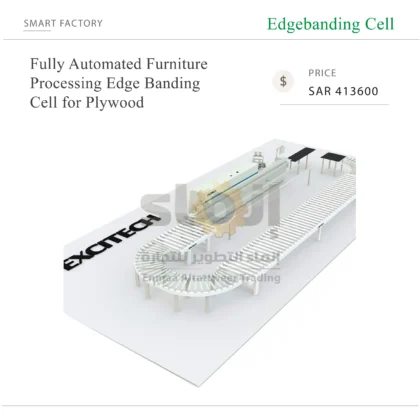 Fully Automated Furniture Processing Edge Banding Cell for Plywood