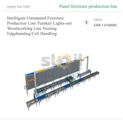 Excitech Intelligent Unmanned Furniture Production Line Turnkey Lights-out Woodworking Line Nesting Edgebanding Cell Handling
