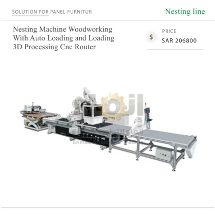 Nesting Machine Woodworking With Auto Loading and Loading 3D Processing Cnc Router