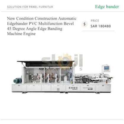 Excitech New Condition Construction Automatic Edgebander PVC Multifunction Bevel 45 Degree Angle Edge Banding Machine Engine