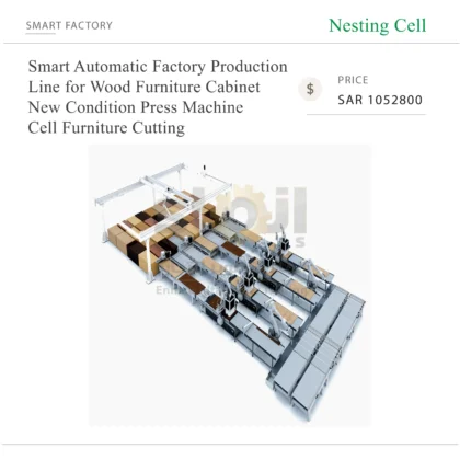 Excitech Smart Automatic Factory Production Line for Wood Furniture Cabinet New Condition Press Machine Cell Furniture Cutting