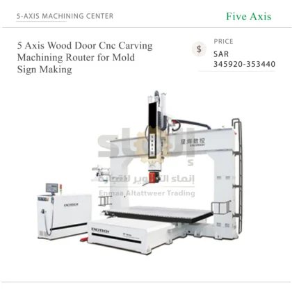 5 Axis Wood Door Cnc Carving Machining Router for Mold Sign Making