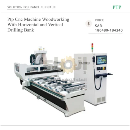 Ptp Cnc Machine Woodworking With Horizontal and Vertical Drilling Bank