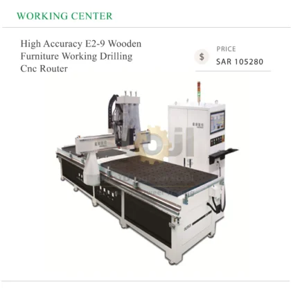 High Accuracy E2-9 Wooden Furniture Working Drilling Cnc Router